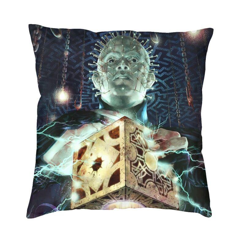 Hellraiser Pinhead Halloween Horror Movie Cushion Covers xcm Polyester Pillow Case for Sofa Square Pillowcase Decoration