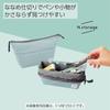 KOKUYO Pencil Case Pencil Case Diagonal Divider Easy to Take Out Simple N Storage F-VBF250-2