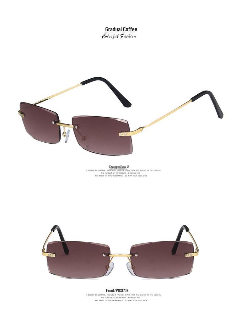 Kedun Frameless Sunglasses: Stylish 2021 Trend, Euro-American Fashion for Women