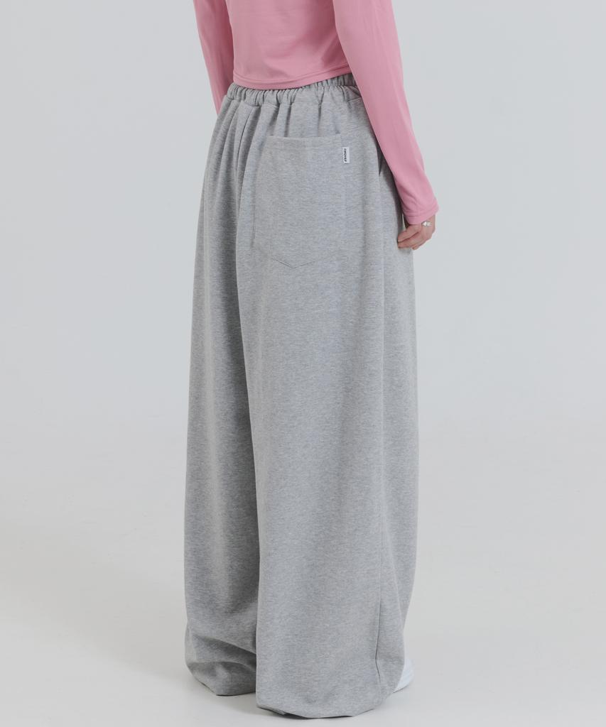 PIANER Cut-Out Stitch Balloon Sweatpants (Melange)