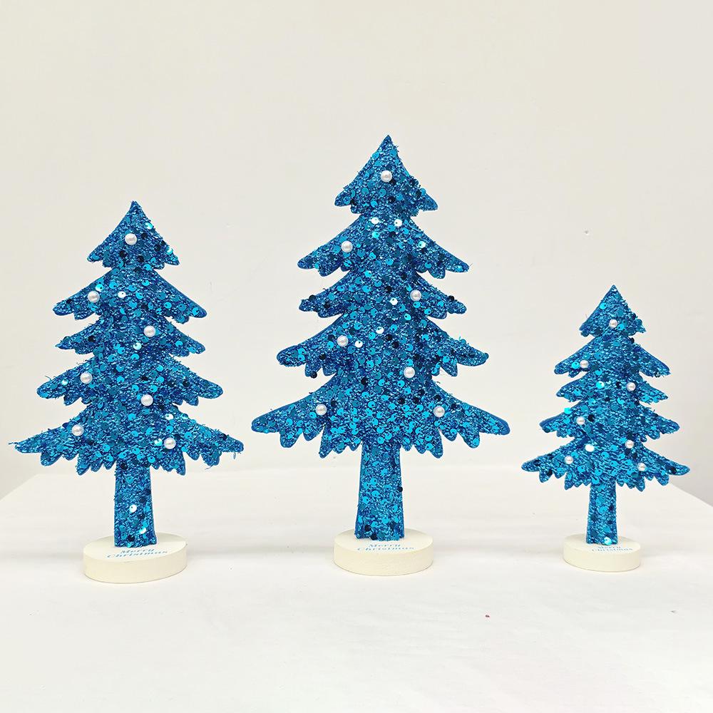 Mini Sınır Ötesi Kumaş Yılbaşı Ağacı Süsü - Masaüstü Dekorasyonu & Hediye