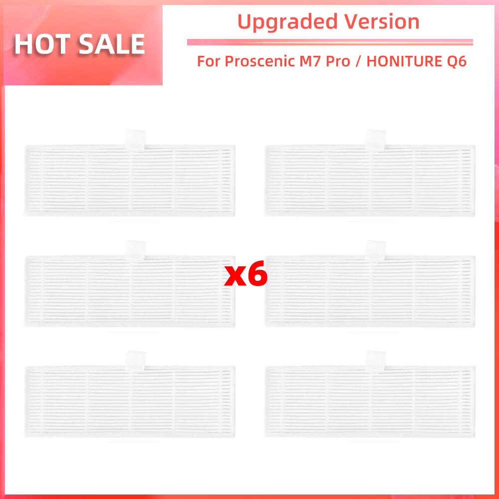 Pentru Proscenic M7 Pro / Kyvol Cybovac S31 / HONITURE Q6 / Uoni V980 Plus Piese de schimb pentru aspirator robot Perie laterală principală Mop cu filtru Hepa