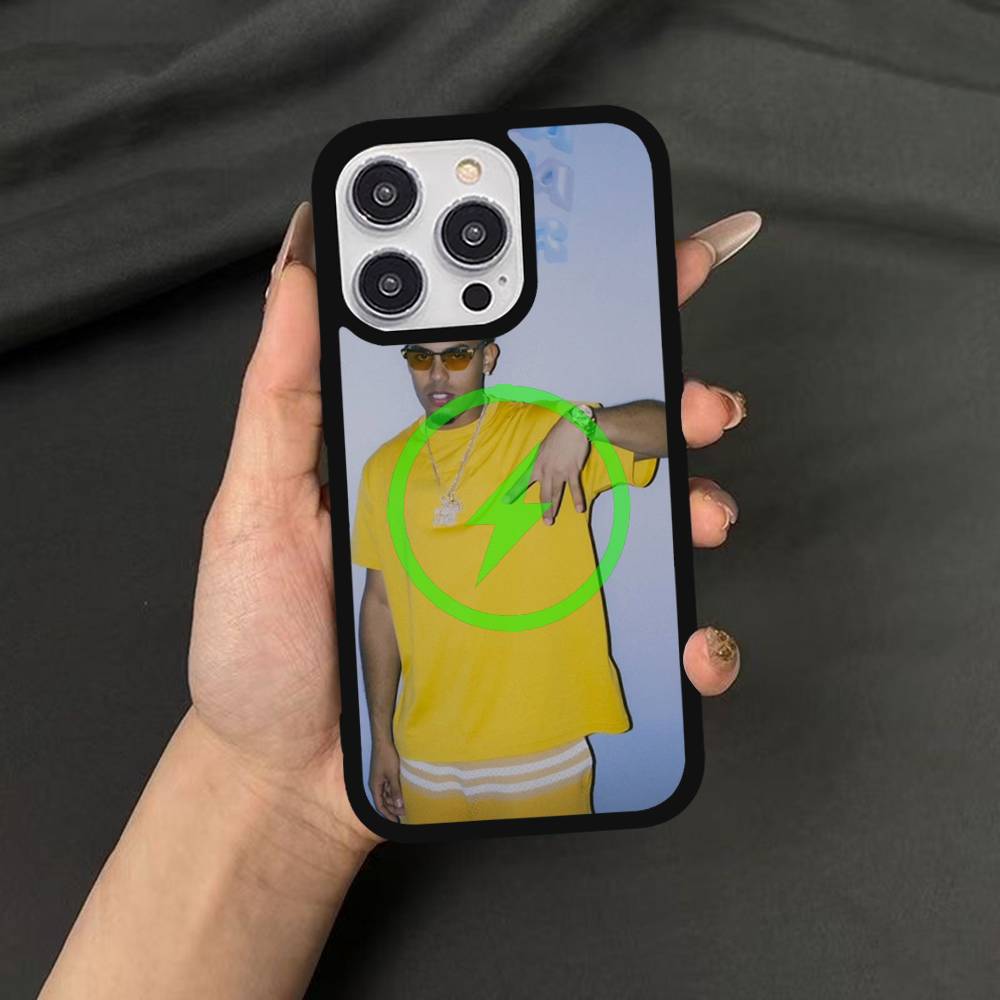 Myke Towers Rapper Phone Case Magnetic Wireless charging For iPhone 16 15 14 13 12 11 Pro Max Plus 17 Air Cover
