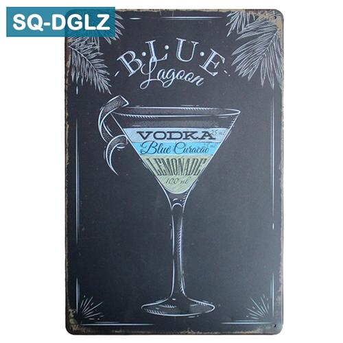 [SQ-DGLZ]Hetta VIN Metallskylt Vintage Metallplåtar Kafé Pub Klubb Hem Väggdekor Plåtskyltar Retro Plakett