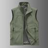 T 30968 Thin Solid Color Vest Jacket