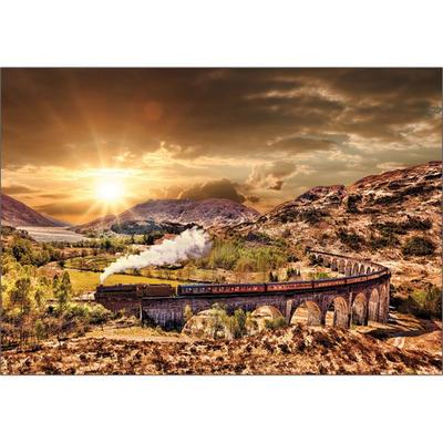 Puzzle Korea Jacobite Steam Locomotive and Sunset Jigsaw Puzzle 3213, 2000 Pieces, Mixed Colors, 2000 Pieces Jigsaw Puzzle, Childrens Games