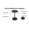New Rotating Sunglass Organizer Eye Glass Display Stand 360-degree Rotation With Tray Jewelry Storage Organizer Detachable Home