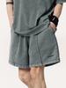 Chaebteoegseu Pigment Cp Hard Sweat Shorts (Green)
