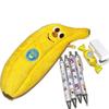 Bananen-Federmäppchen Plüsch-Aufbewahrungstasche Große Kapazität Kreatives Geschenk Für Schüler