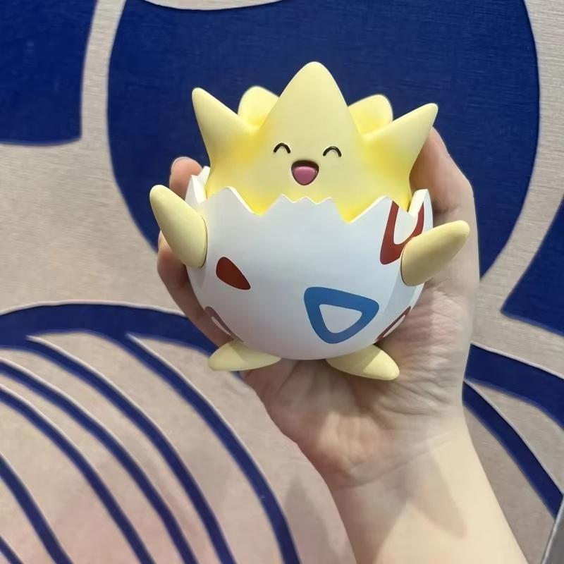 Kawaii Happy Togepi Anime Figure Cute Model Doll Car Desktop Ornament Collectible Toy Surprise Gift For Boys And Girls