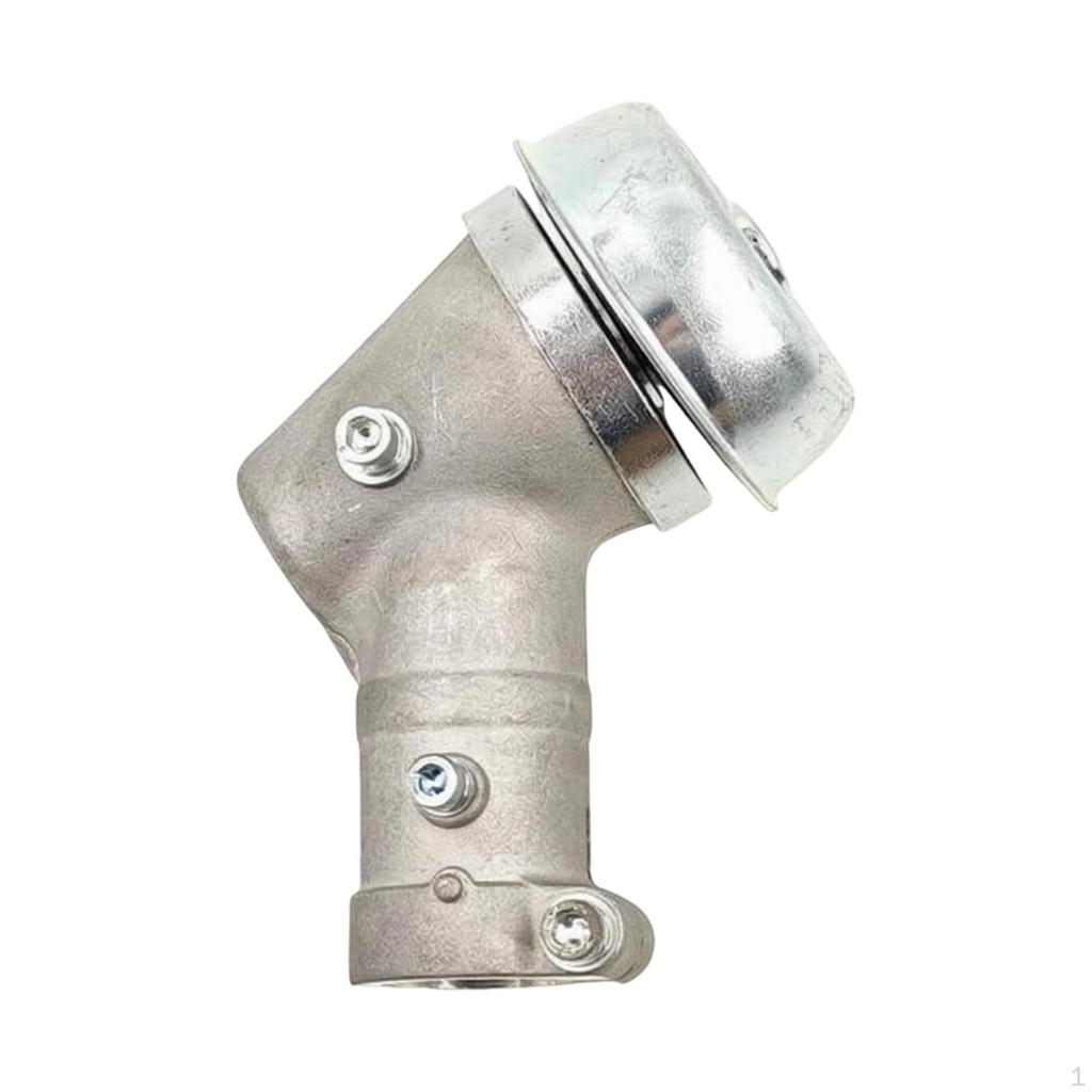 Brush Gearbox Head Cast Housing Angled Metal Silver Gray