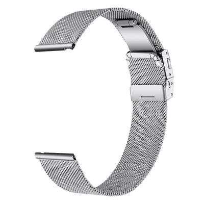 For Samsung Galaxy Watch7 44mm/40mm Metal Watch Strap Milanese Mesh Wrist Band with Folding Buckle,Silver