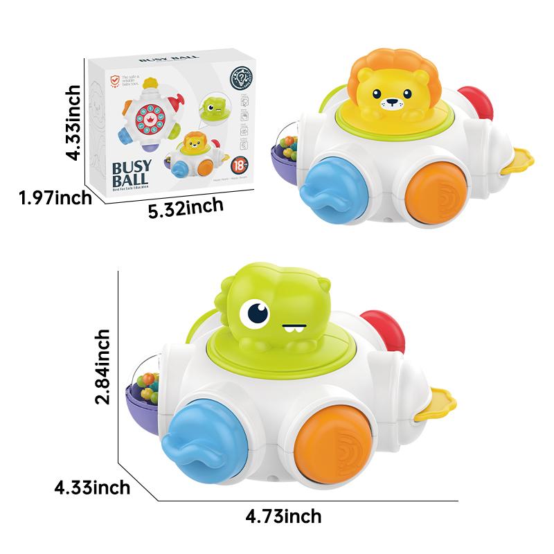 Baby Busy Ball Multi-Functional Busy Grasping Ball Soothing Finger Action Fine Training Toy Montessori Educational Toy Kids Gift
