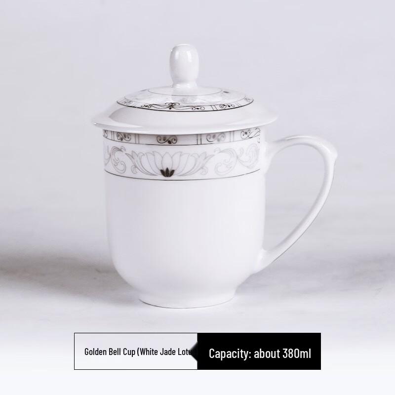 Jingdezhen Ceramic Tea Cup Set with Lid