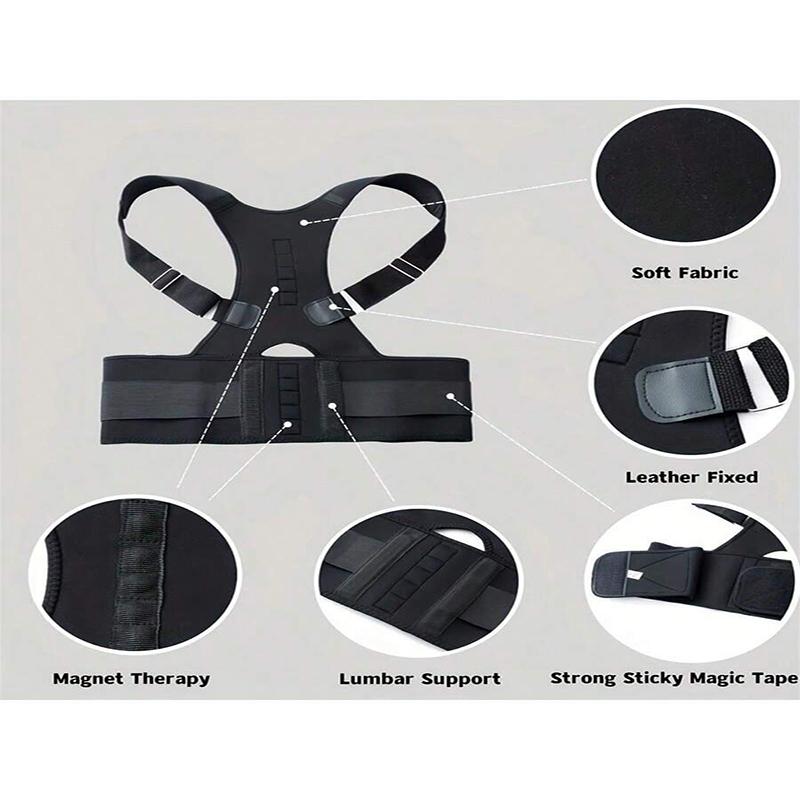 Back Support Pole Posture Corrector Magnetic Waist-back Support Belt Support Belt Support Spine Relief Back Improvement Posture