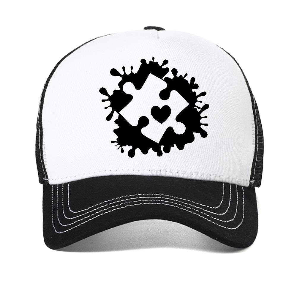 Autism Awareness Women Breathable Baseball Cap Fashion Summer Casual Cool Snapback Hat Outdoor Breathable Mesh Trucker Hats
