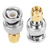 2 Pcs BNC Male to SMA Male Type Connector Adapter Test Converters