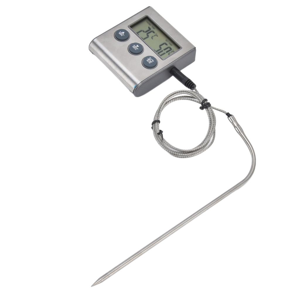 Digitale Touchscreen-Lebensmittelthermometer Hohe Genauigkeit Wasserdicht Tragbare Fleischthermometer für Kochen Grillen Küche