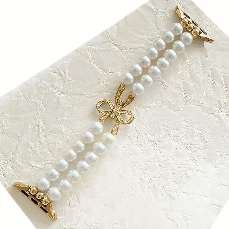 

Pearl Bracelet Fashion Smartwatch Band for Apple Watch (38-49mm) 38-42mm золотой