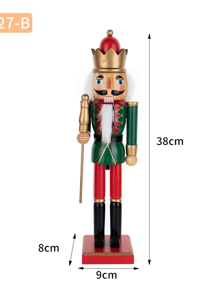 

Red & Green Christmas Soldier Style Wooden Nutcracker Ornament