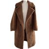 Coat Coat Fur Silhouette Alpaca Winter Long Classic Silhouette Coat for Women