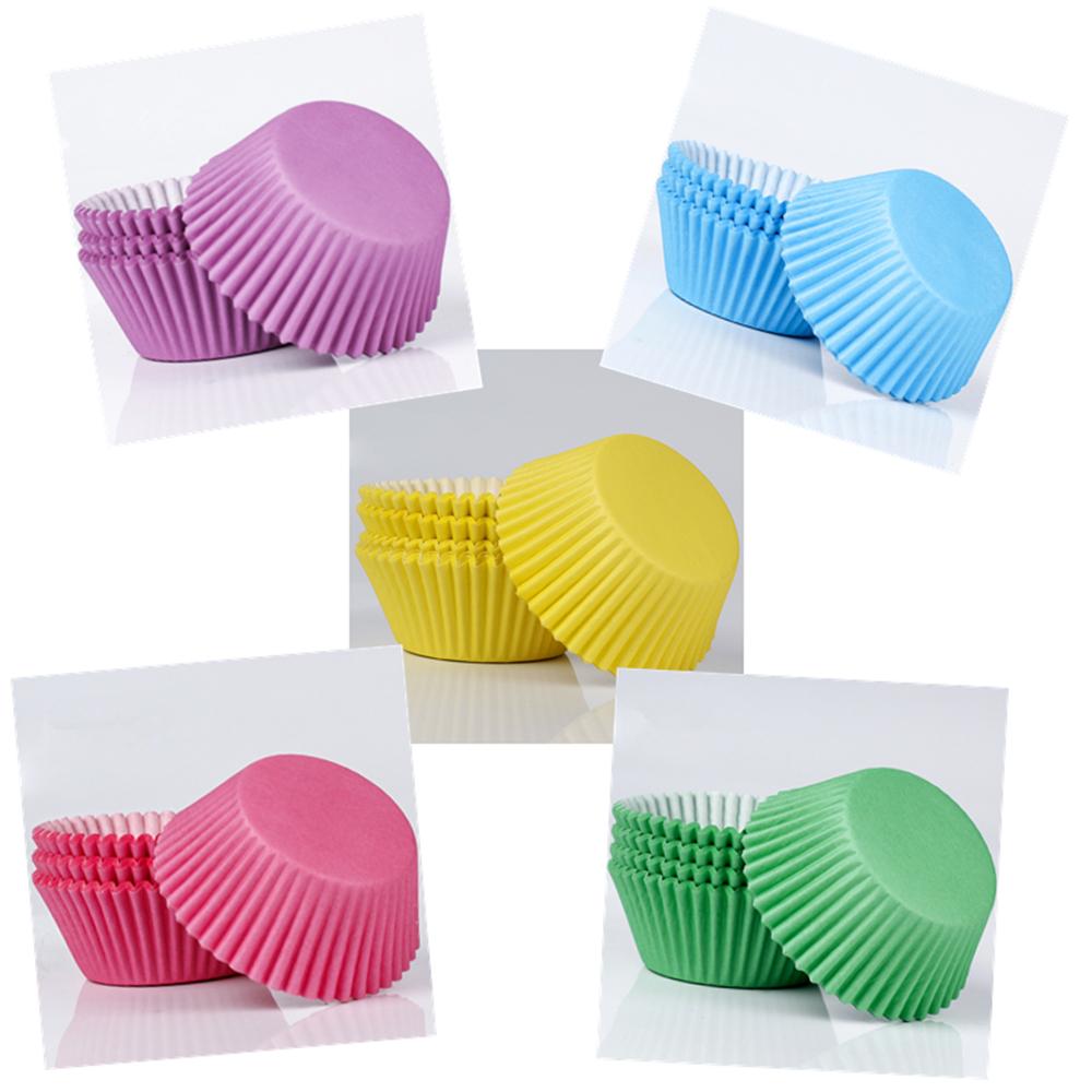 200pcs High Temperature Resistant Oil-Proof Paper Cake Cup Disposable Cake Base