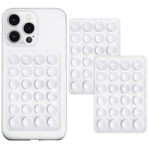 2-pakning Silikon Sugekopp Telefonfeste, Sklisikkert Klebrig Telefongrep for Mobiltelefon for Sterkt Grep Holder for Selfies og Videoer
