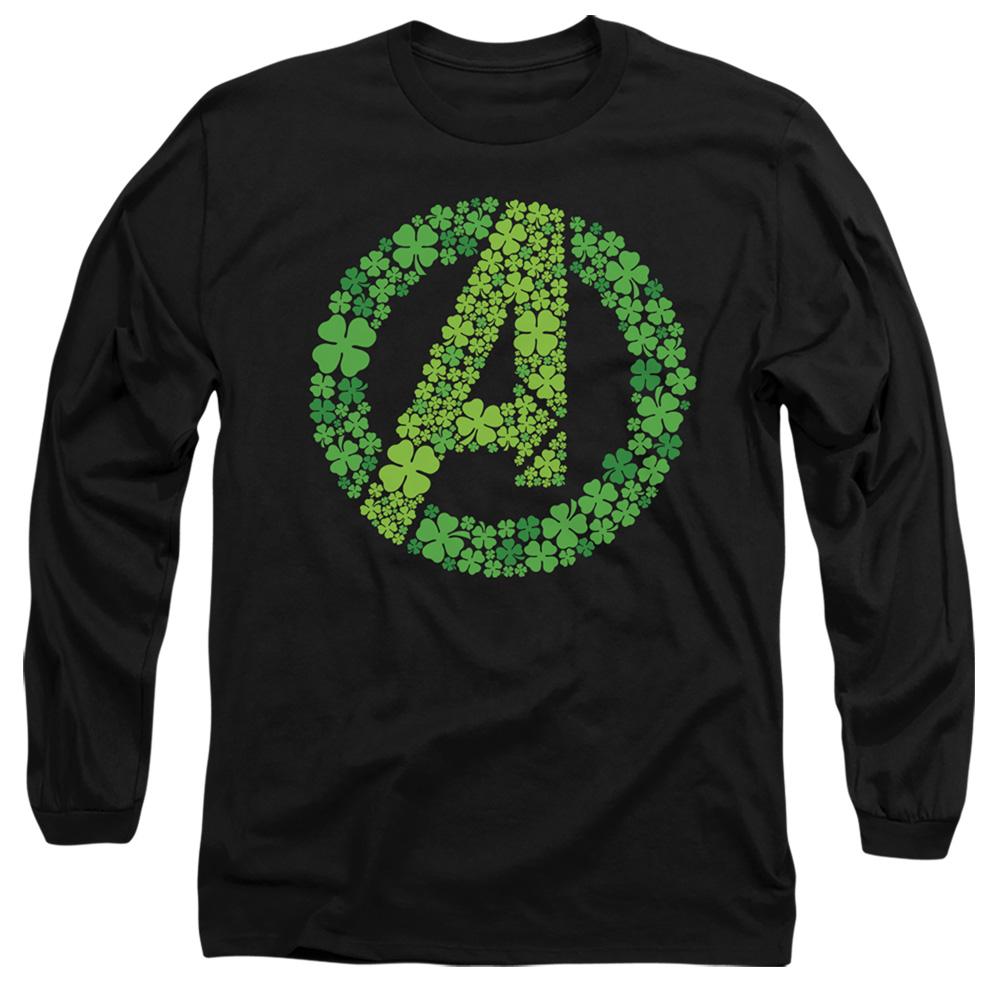 Avengers Unisex Adult Logo Shamrock St Patricks Day T-Shirt