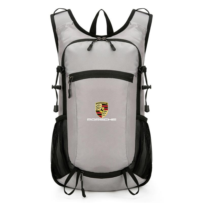 BMGB9 Auto Outdoor Rucksack Mehrzweck Wanderrucksack Große Kapazität Für Porsche Cayenne Panamera Macan Boxster Cayman 718 911 Aufkleber