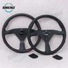 SIBEIKE Montecarlo Style Leather Steering Wheel 14inch JDM Modified Car Sports Racing Steering Wheel