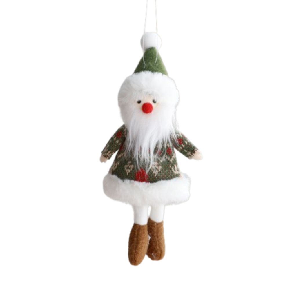 Cartoon Santa Claus Hanging Ornaments Elk Snowman Girl Christmas Tree Decoration  Party Favors