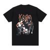 Korn Music Concert Rock Band WORLD TOUR T Shirt Vintage Metal Gothic Oversized T-shirt Streetwear Short Sleeve T Shirts