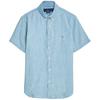 Polo Solid Color Slim Fit Short Sleeve Shirt Men Shirts Blue 710874279-001