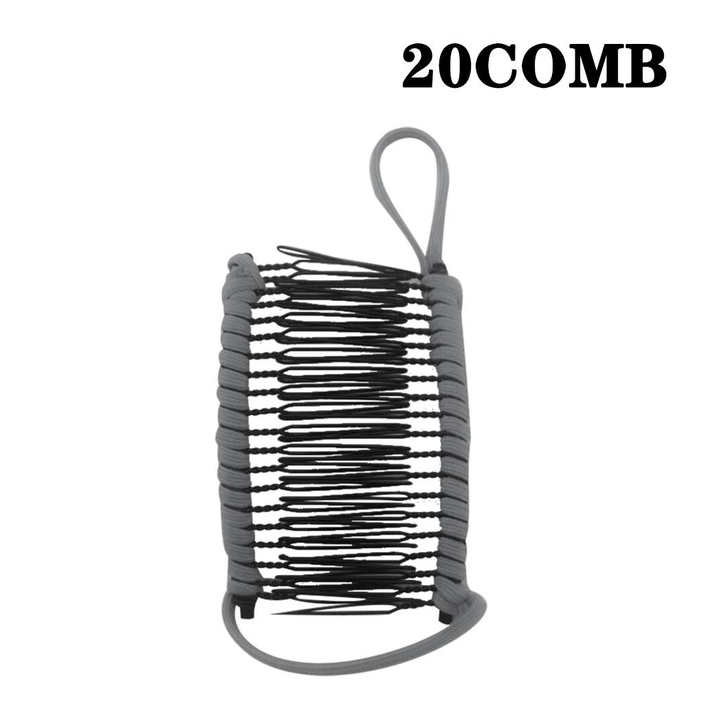 Kvinner vintage hårklemme julehårtilbehør Strekkbar banankam