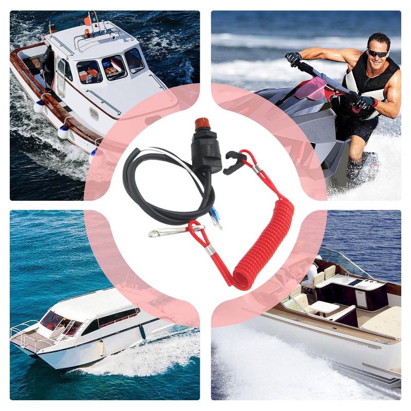 Urgency Switches For Boat Long-Lasting Waterproof Safe Snowmobile Tether Boating Equipment Powersports Starters For Cycling