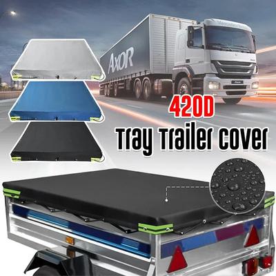 214x122cm Αδιάβροχο Αδιάβροχο 420D Oxford Τέντα Κάλυμμα Ρυμουλκού Κάλυμμα Καμπίνας Φορτηγού Προστασία UV Κάλυμμα Πλατφόρμας Κάλυμμα Ρυμουλκού