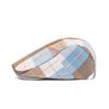 Colorful Plaid Dot Beret Checkered Pattern Retro Painter Hat Personality Forward Cap  Ladies
