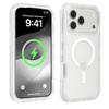 Rugged Armor Magnetic Wireless Charging Clear Case For IPhone 17 Air 16E 16 15 14 Plus 13 12 11 17 Pro Max Shockproof Cover
