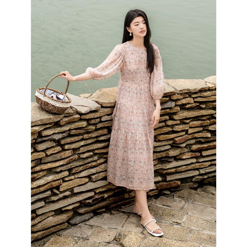 

JZ Anna Cora 100% Silk French Rococo Print Summer Dress XL