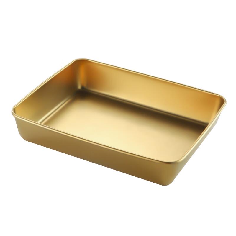 Stainless Steel Rectangular Serving Tray with Transparent Lid