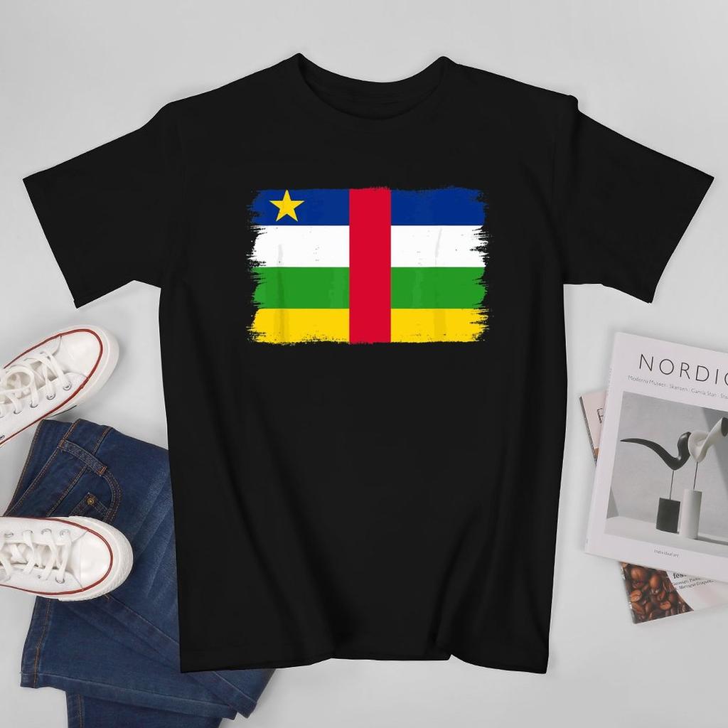 More Design Unisex Tshirt Central African Republic Tees Tshirt Oneck T Shirts Unisex Boys Clothing 100 Cotton