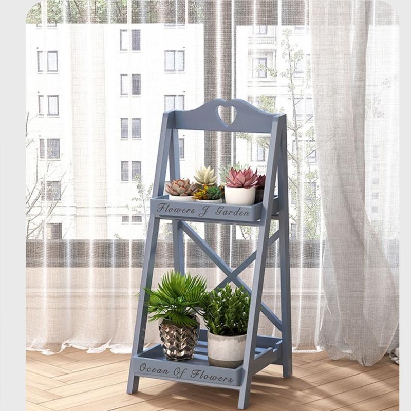 Contemporary Floor Standing Shelf Multi Layer Plant Holder Rack Easy Assembly Storage Shelves for Home and Office