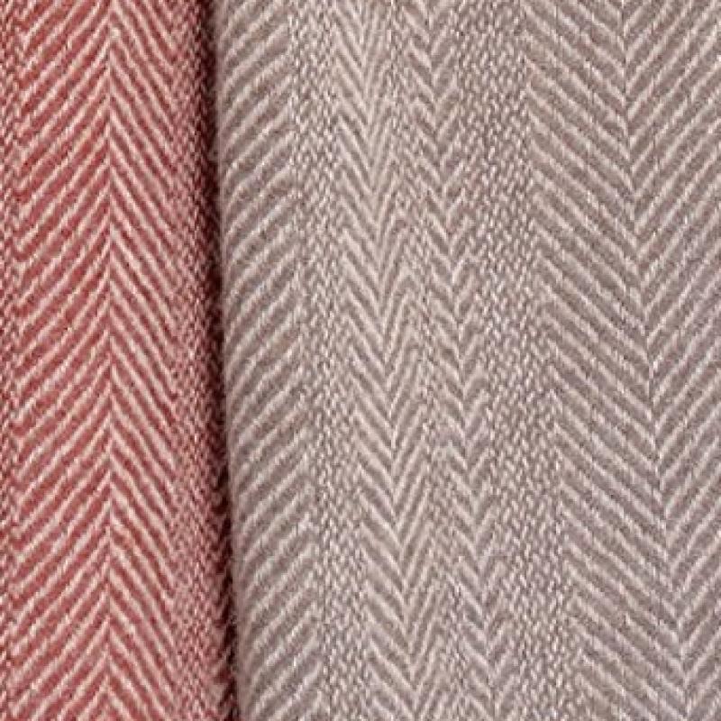 Dal Cashmere Herringbone Muffler Brown