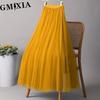 GMXIA 28 Colors Women's Fashion Casual Summer Spring Leisure Skirt