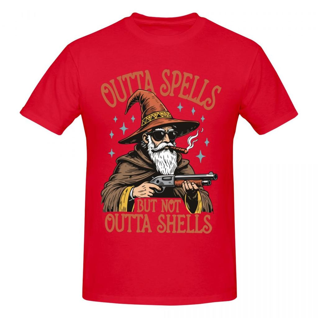 Unisex Lustiges Zauberer Meme Keine Zaubersprüche Mehr Aber Noch Schalen Spaß T-Shirt Streetwear Rundhals Baumwolle T-Shirts