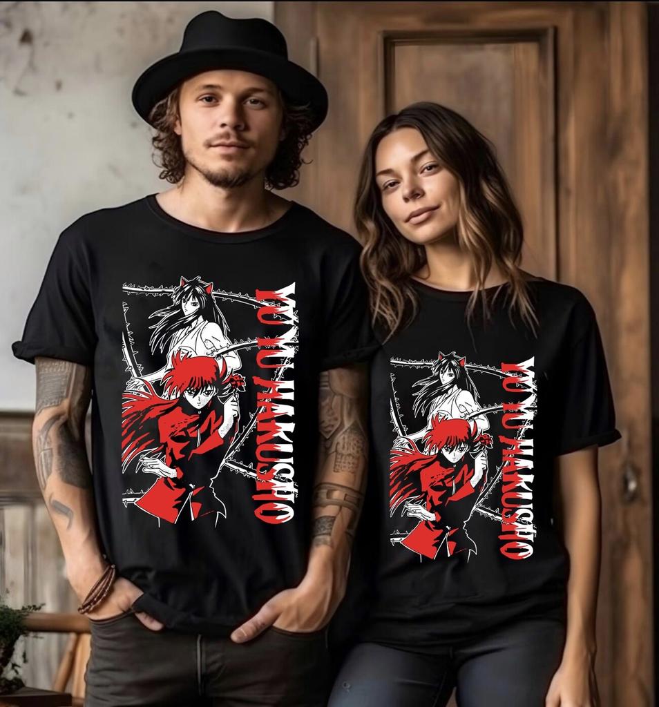 Unisex Tee, Yu Yu Hakusho T shirt, Yusuke, Kuwabara, Kurama, Hiei, Koenma, Anime