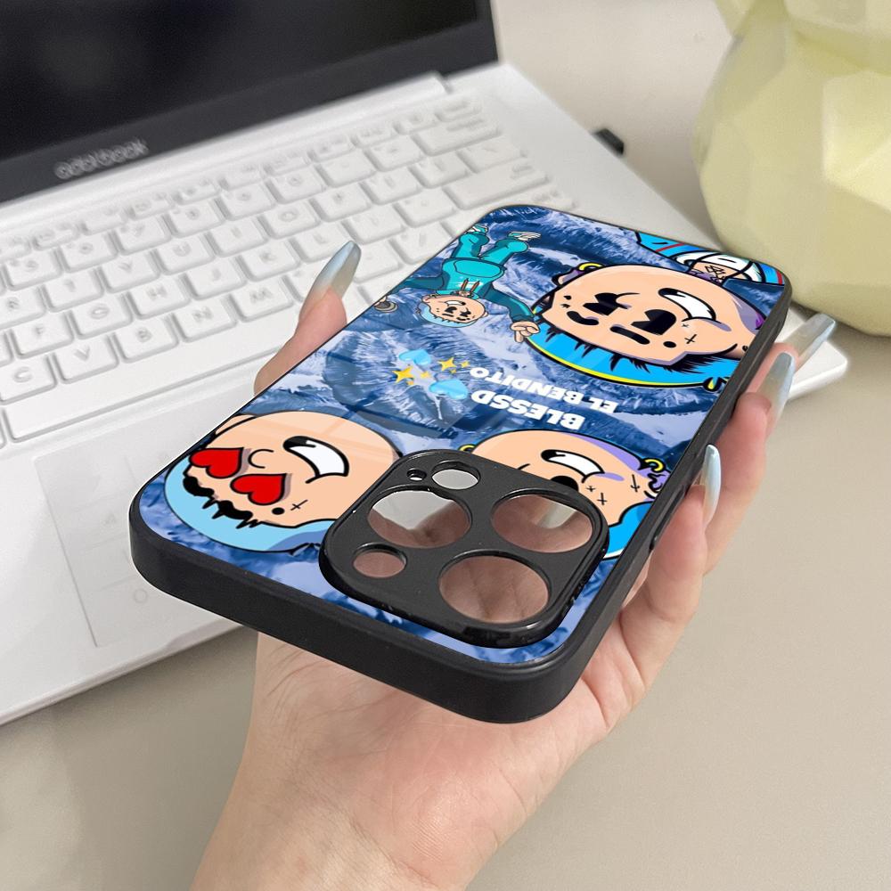 

Phone Case Glass For Samsung Galaxy S26 S25 S23 S24 S21 S22 S20 Ultra Fe Plus A16 Cover Blessd Cantante Rapper Galaxy S25 FE