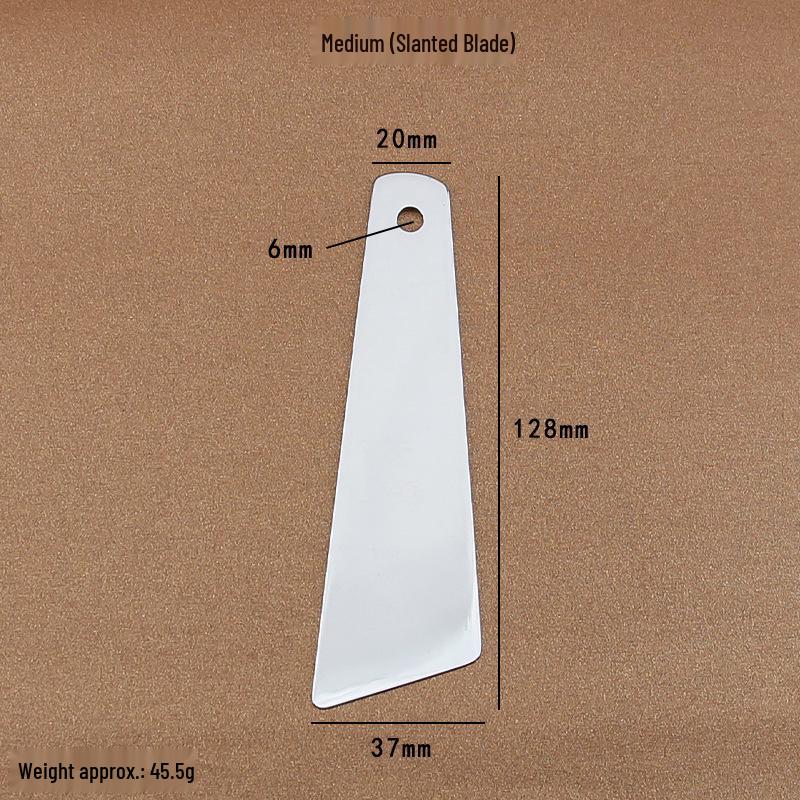 Handmade Stainless Steel Leather Glue Scraper - Easy-Clean DIY Shaping & Coating Tool