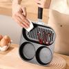 Three in one breakfast extra thick frying pan, home fried egg flat bottomed pan, steak, egg burger, non stick pan artifact