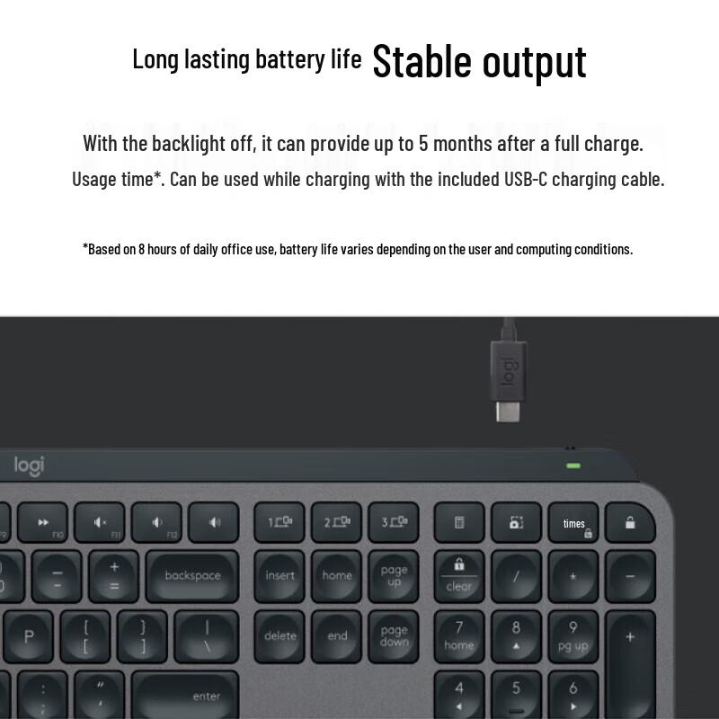Logitech MX Keys S Wireless Bluetooth Backlit Keyboard